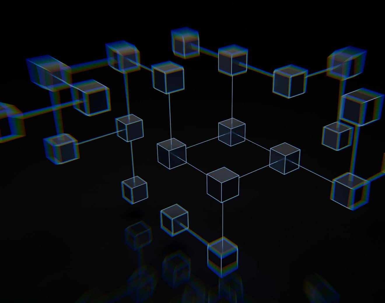 An abstract representation of a distributed network