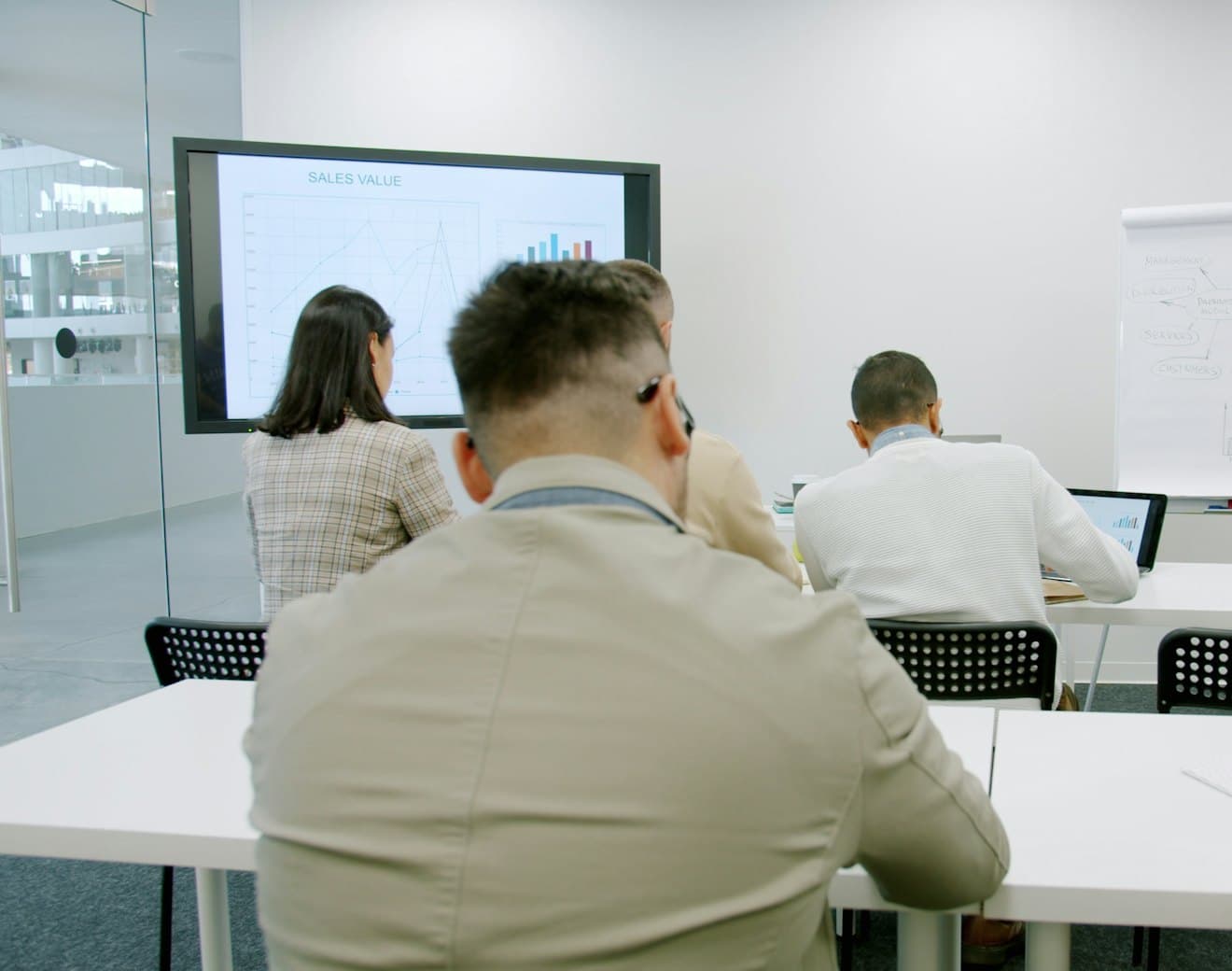 A training session running in a classroom