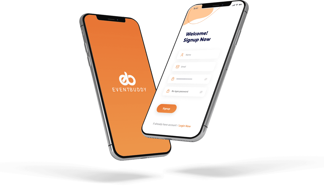 Event Buddy app screens