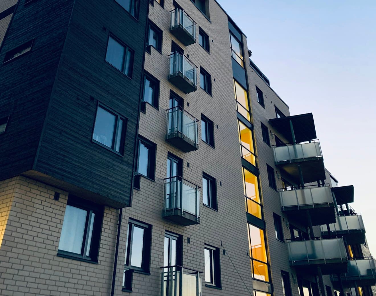 A modern apartment building