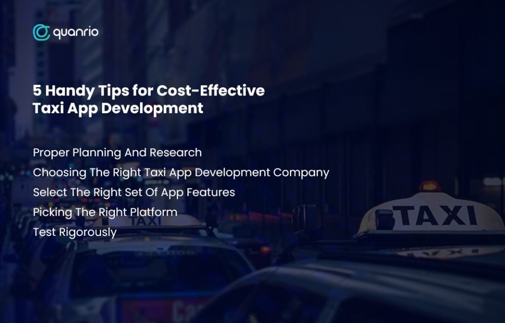 5 Handy Tips for Cost-Effective Taxi App Development