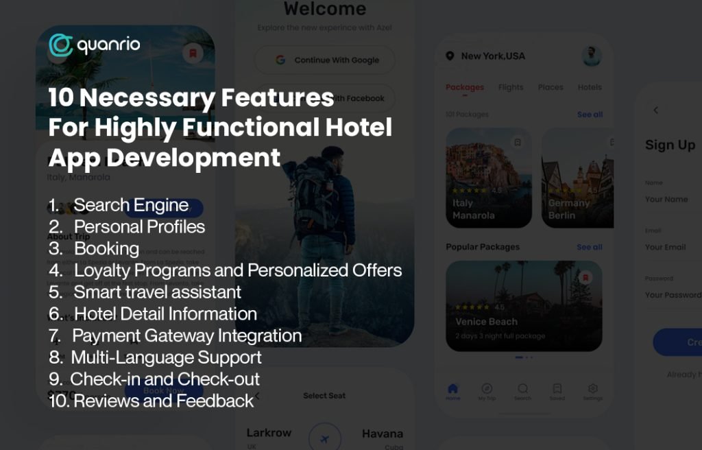 10 Necessary Features For Highly Functional Hotel App Development